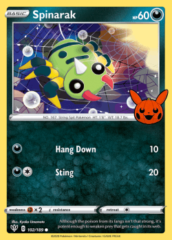 Spinarak 102/189 (Trick or Trade)