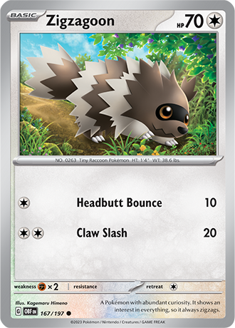 Zigzagoon 167/197