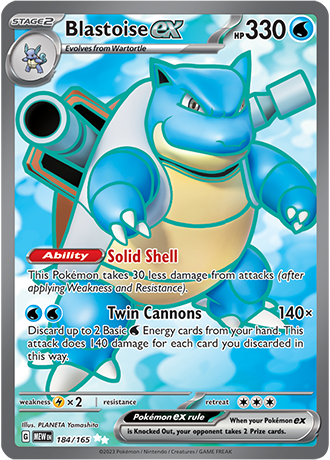 Blastoise ex 184/165