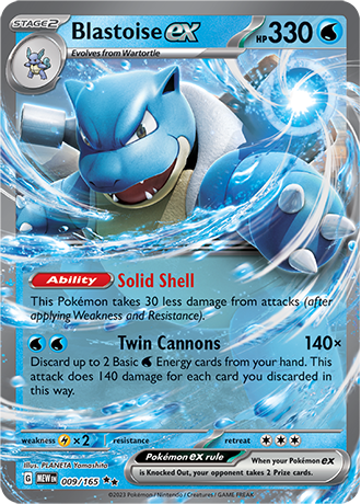 Blastoise ex 009/165
