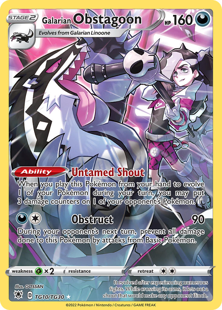 Galarian Obstagoon TG10/TG30