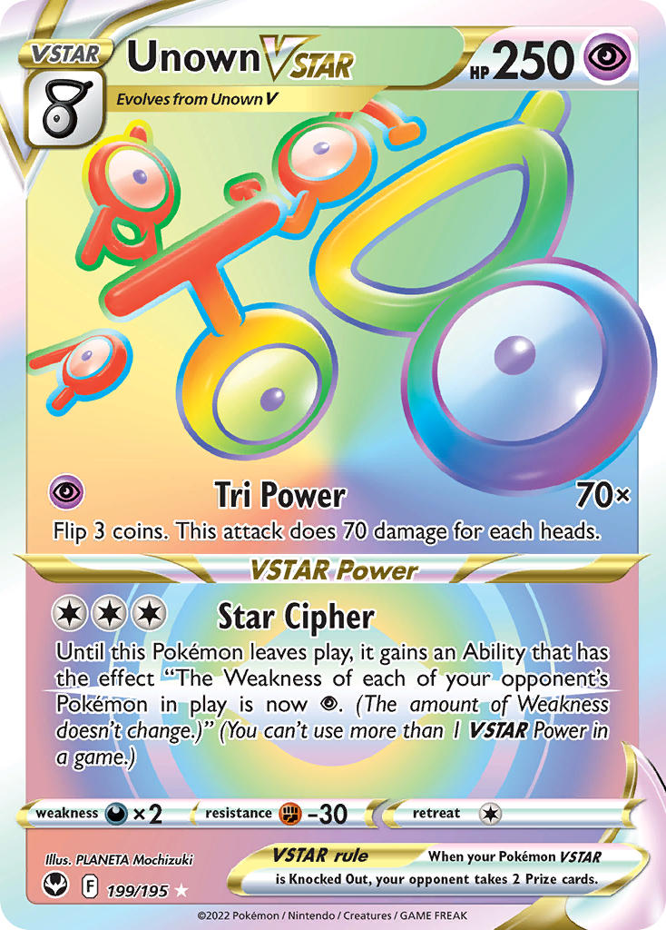 Unown VSTAR 199/195