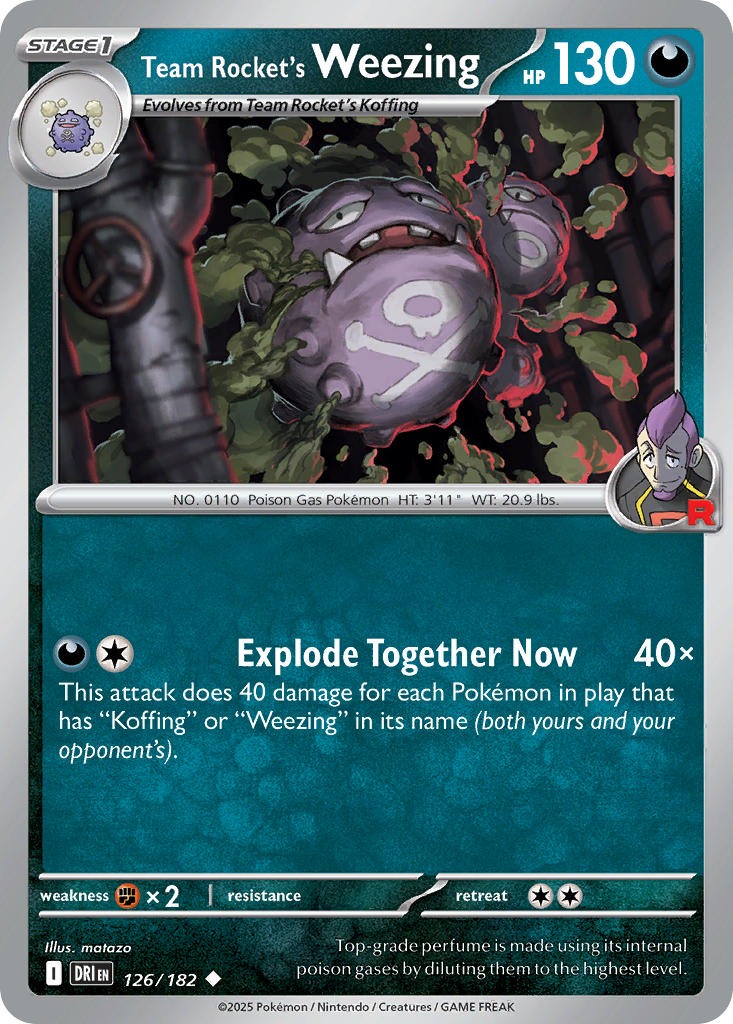 Team Rocket’s Weezing 126/182