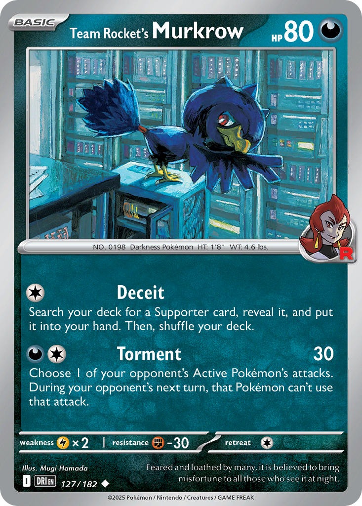 Team Rocket’s Murkrow 127/182