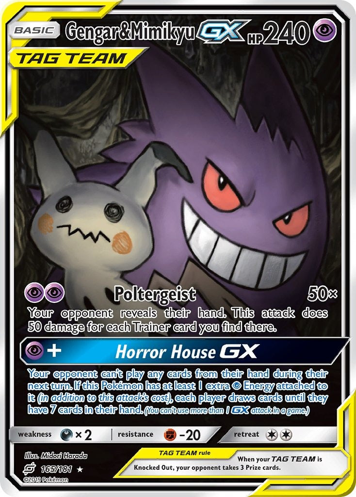 Gengar & Mimikyu GX 165/181