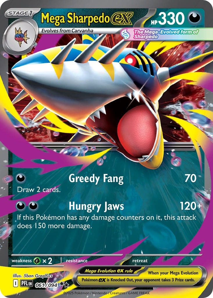 Mega Sharpedo ex 061/094