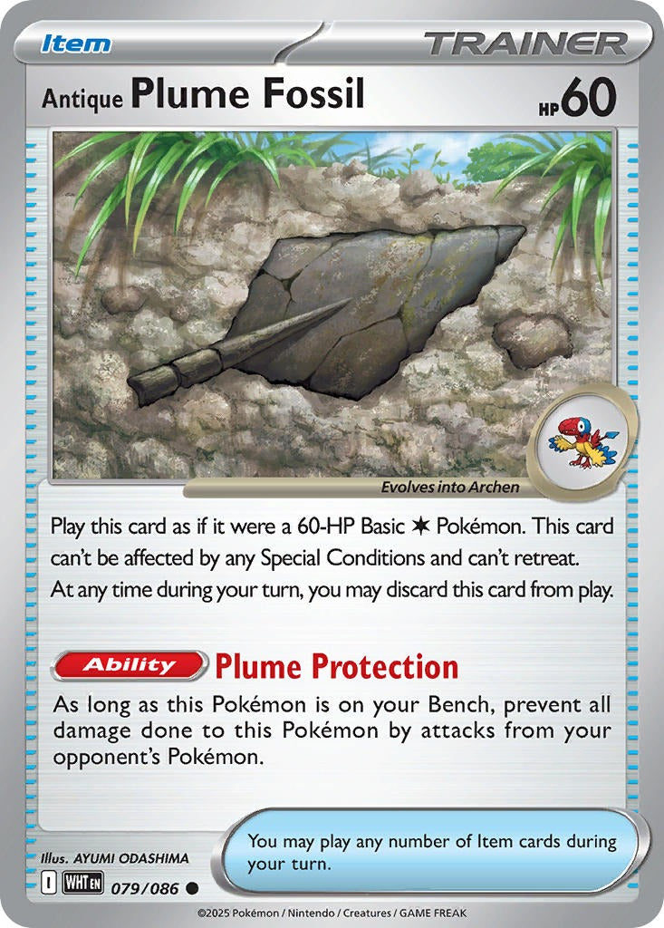 Antique Plume Fossil 079/086