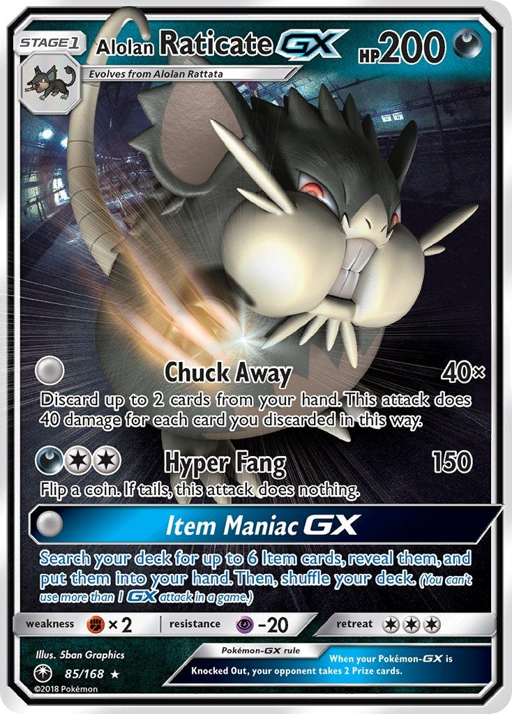 Alolan Raticate GX 085/168