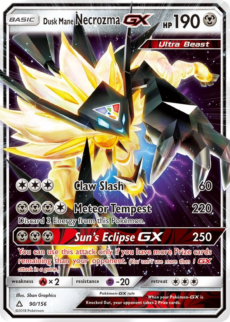 Dusk Mane Necrozma GX 90/156