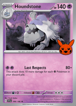 Houndstone 106/198 (Trick or Trade)