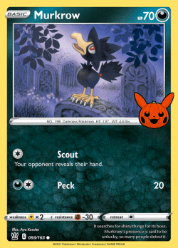 Murkrow 093/163 (Trick or Trade)