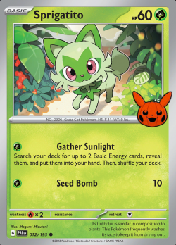Sprigatito 012/093 (Trick or Trade)