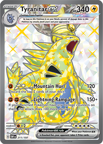 Tyranitar ex 211/197
