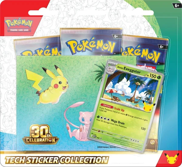Pokemon TCG: 30th Celebration Tech Sticker Collection - Alolan Exeggutor
