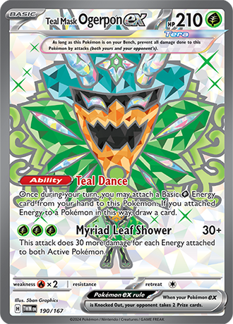 Teal Mask Ogerpon ex 190/167