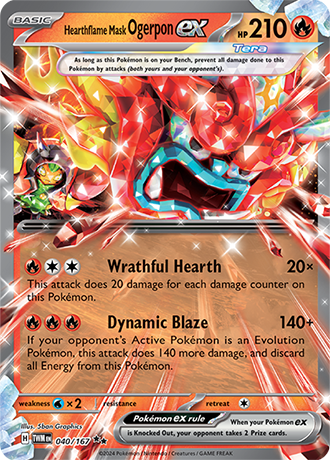 Hearthflame Mask Ogerpon ex 040/167