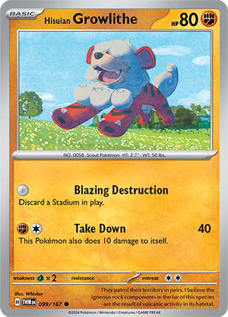 Hisuian Growlithe 099/167