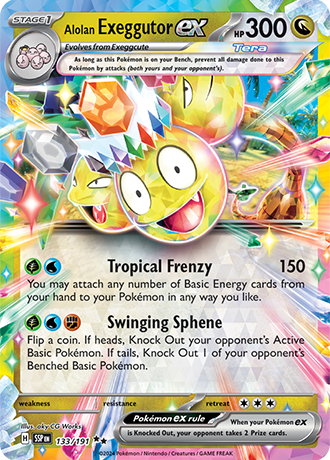Alolan Exeggutor ex 133/191