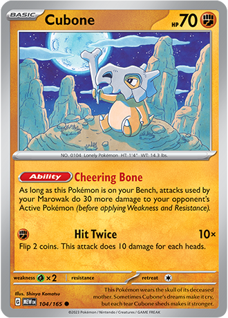 Cubone 104/165