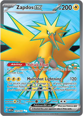 Zapdos ex 192/165