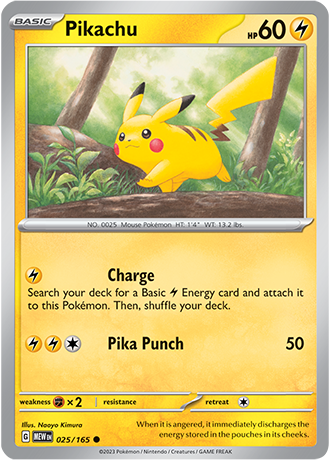 Pikachu 025/165