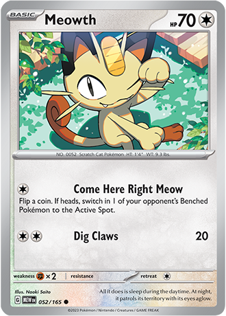 Meowth 052/165