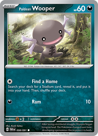 Paldean Wooper 058/091