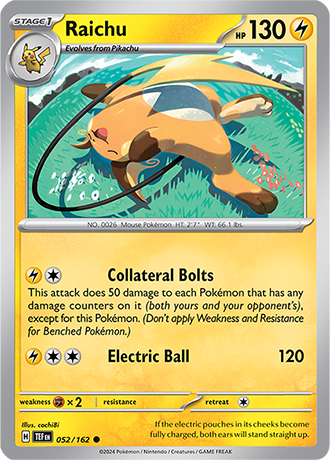 Raichu 052/162