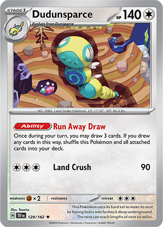 Dudunsparce 129/162