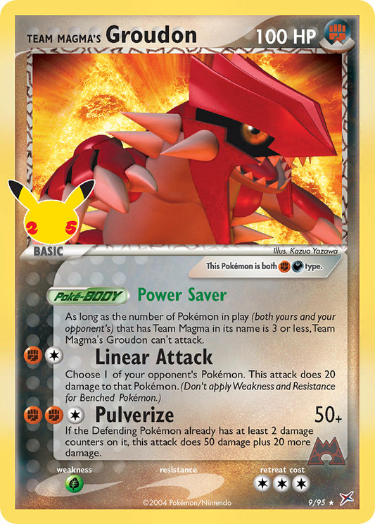 Team Magma's Groudon 9/95