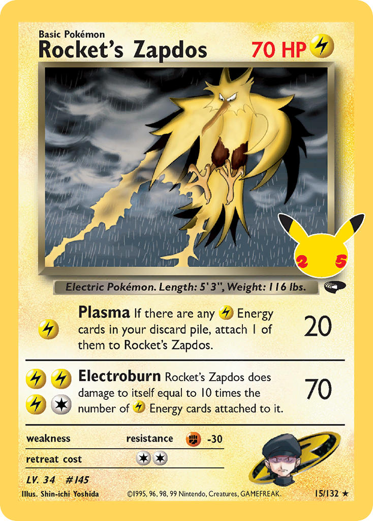 Rocket's Zapdos 15/132
