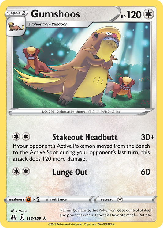 Gumshoos 118/159