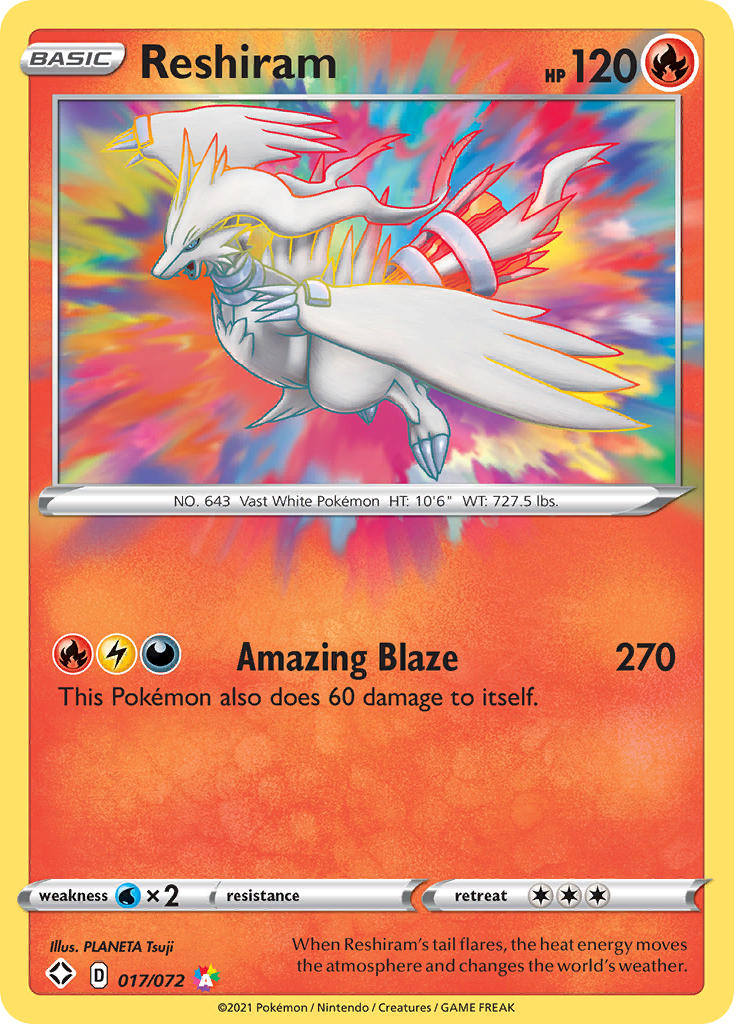 Reshiram 017/072