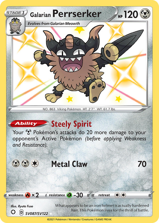 Galarian Perrserker SV087/SV122