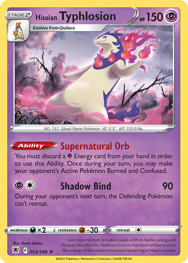 Hisuian Typhlosion 052/189