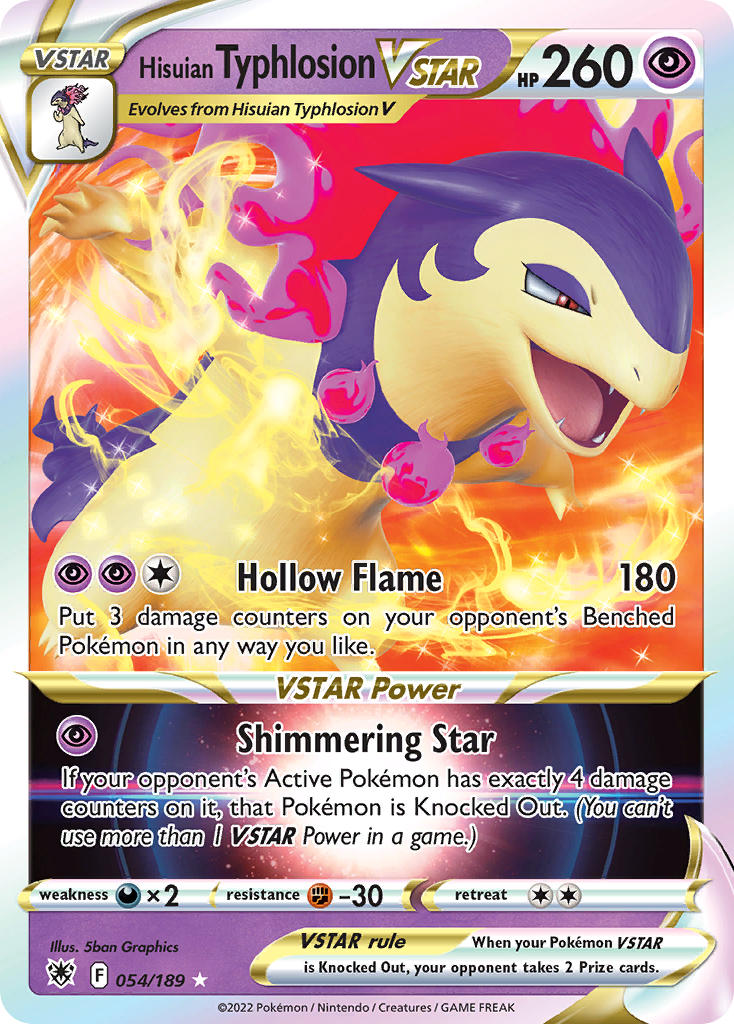 Hisuian Typhlosion VSTAR 054/189