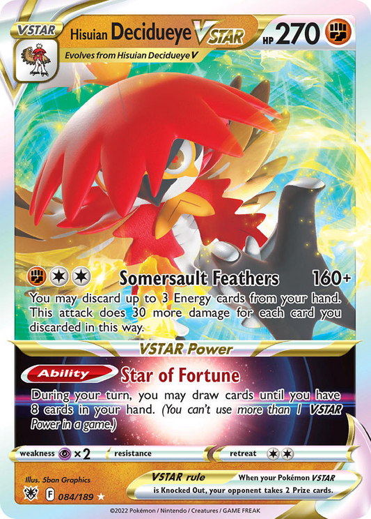 Hisuian Decidueye VSTAR 084/189