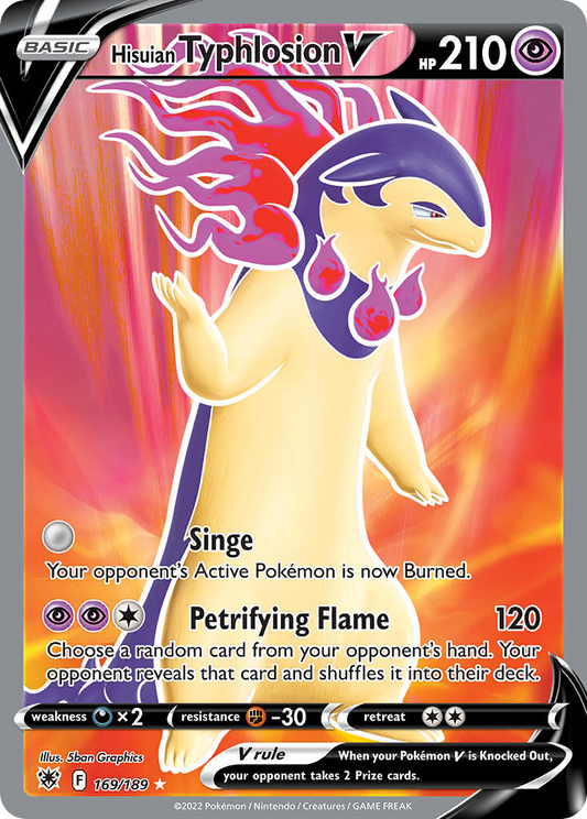 Hisuian Typhlosion V 169/189