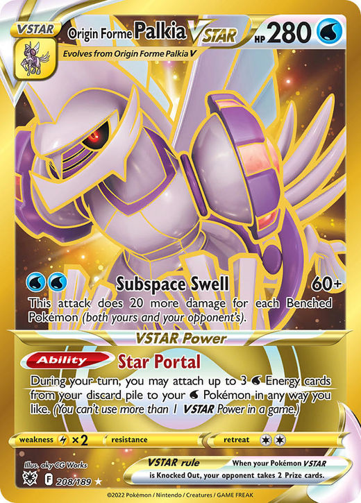 Origin Form Palkia VSTAR 208/189