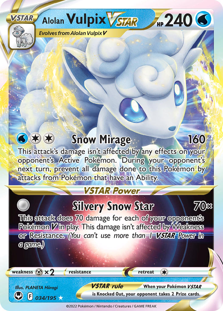 Alolan Vulpix VSTAR 034/195