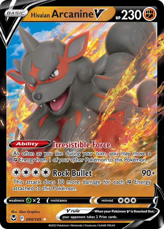 Hisuian Arcanine V 090/195
