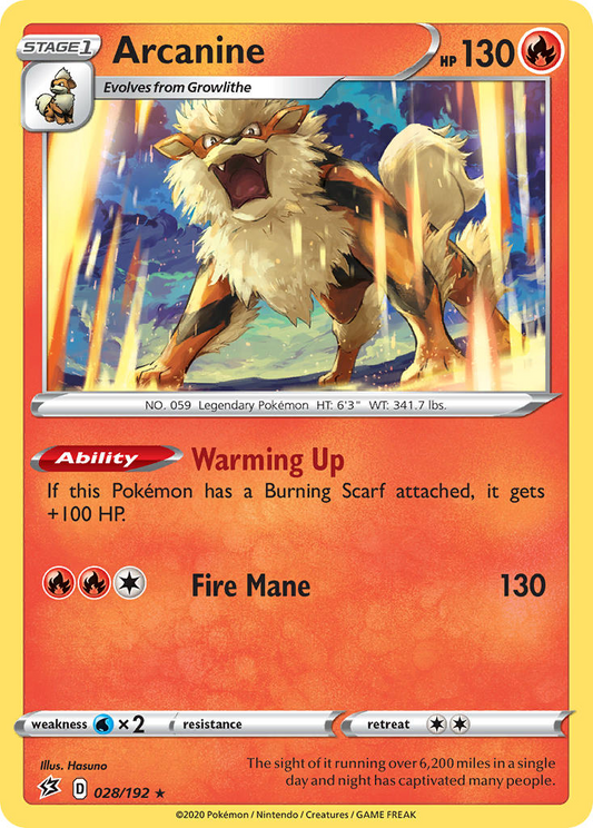 Arcanine 028/192