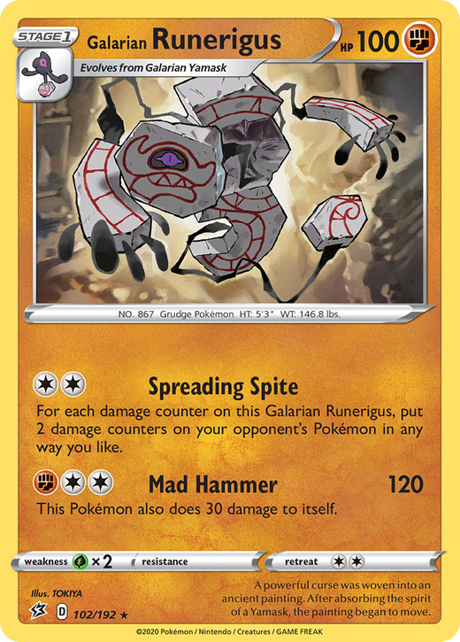 Galarian Runerigus 102/192