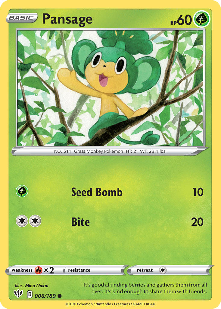 Pansage 006/189
