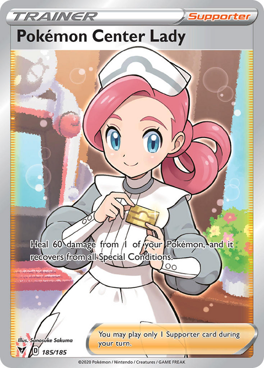 Pokémon Center Lady 185/185