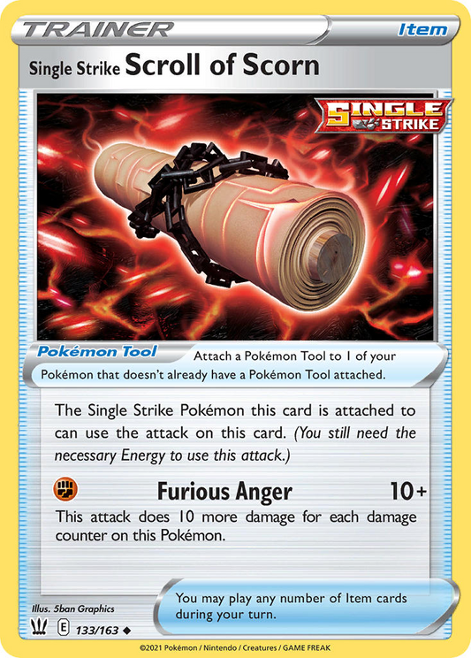 Single Strike Scroll of Scorn 133/163