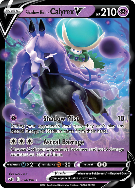 Shadow Rider Calyrex V 074/198