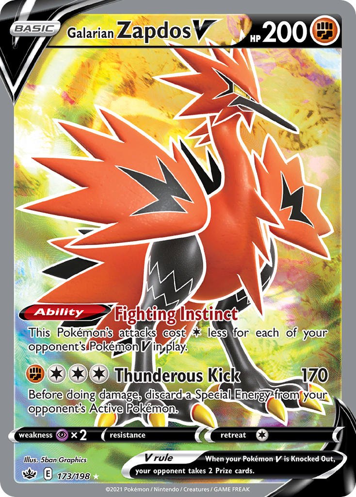 Galarian Zapdos V 173/198