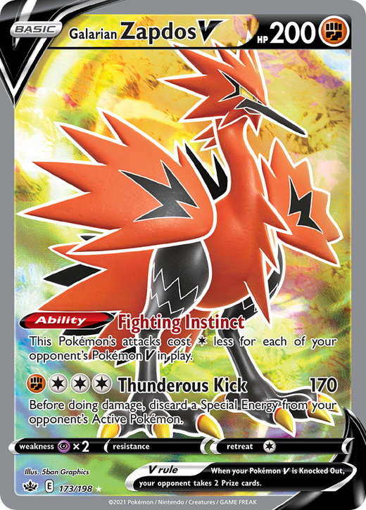 Galarian Zapdos V 173/198