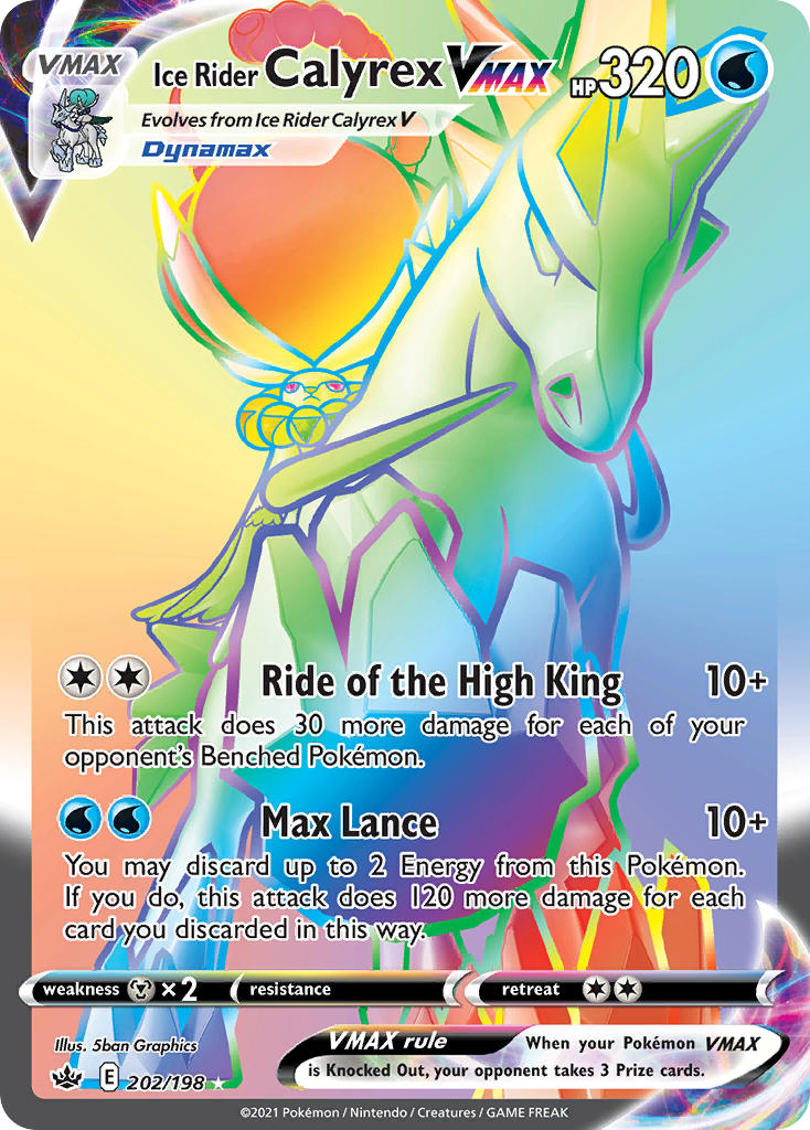 Ice Rider Calyrex VMAX 202/198